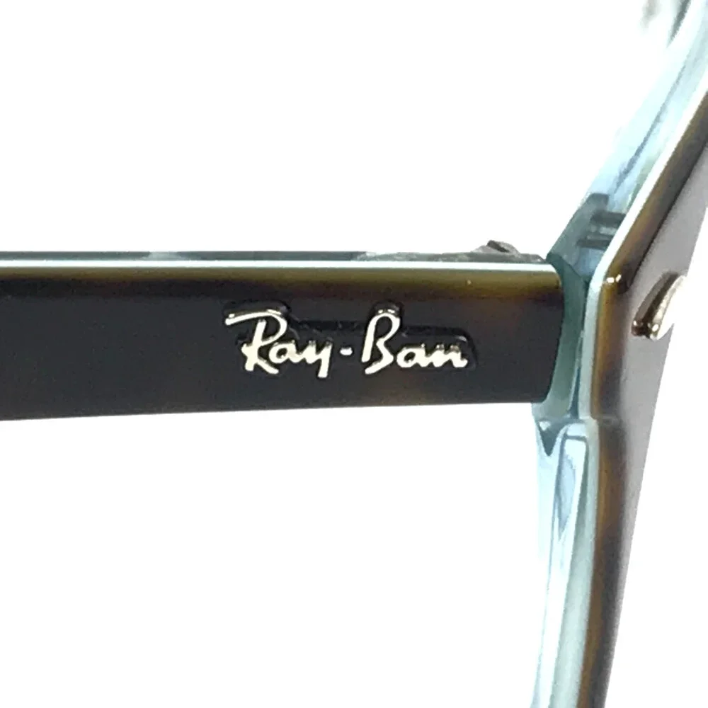 Ray-Ban Eyeglasses Frames RB2185-V 5883 Blue Tortoise Round Full Rim 52-18-145